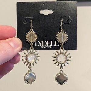 Lydell New York Goldtone Sunburst Drop Earrings